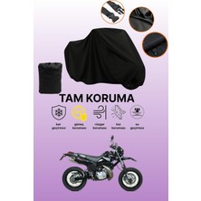 Dokaca Siyah Yamaha Dt 125 Uyumlu Motor Branda, Koruyucu Örtü, Motosiklet Brandası
