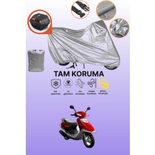 Dokaca Gri Arka Çanta Uyumlu Yuki TK50Q3 Picasso 50 Uyumlu Motor Brandası, Koruyucu Örtü