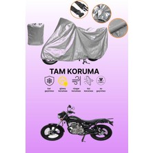 Dokaca Gri Mondial 150 Mr Vulture Uyumlu Motosiklet Brandası, Koruyucu Örtü, Motor Branda