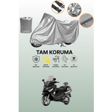 Dokaca Gri Piaggio x Evo 400 Uyumlu Motosiklet Brandası, Koruyucu Örtü, Motor Branda