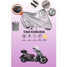 Dokaca Gri Arka Çanta Uyumlu Kymco People S 125I Uyumlu Motor Brandası, Koruyucu Örtü
