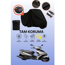 Dokaca Siyah Arka Çanta Uyumlu Bumoto/jinling Terra 100CC Uyumlu Motosiklet Brandası, Koruyucu Örtü