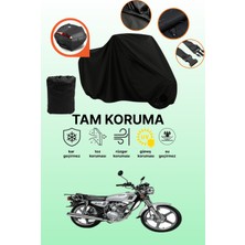 Dokaca Siyah Arka Çanta Uyumlu Kanuni Cheetah 125 Uyumlu Motosiklet Brandası, Koruyucu Örtü