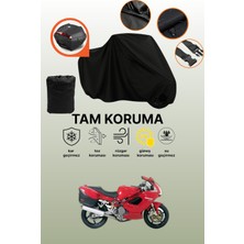 Dokaca Siyah Arka Çanta Uyumlu Ducati Supersport S Uyumlu Motosiklet Brandası, Koruyucu Örtü