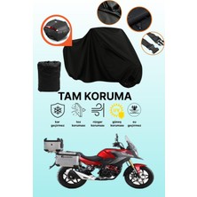 Dokaca Siyah Arka Çanta Uyumlu Rks TRV242 Uyumlu Motosiklet Brandası, Koruyucu Örtü