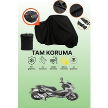 Dokaca Siyah Arka Çanta Uyumlu Mondial 250 Ressivo Uyumlu Motosiklet Brandası, Koruyucu Örtü