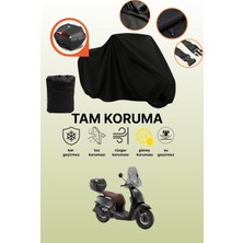 Dokaca Siyah Arka Çanta Uyumlu Rks Vps 125 Uyumlu Motosiklet Brandası, Koruyucu Örtü