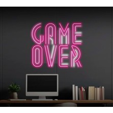 Game Over Yazılı Neon Tabela