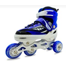 Burak Can Sport Ayarlanabilir 2 1 Işıklı Metal Gövde Alıştırma Pateni Çanta Hediyeli Işıklı