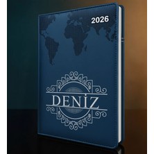 Bk Gift Kişiye Özel Isimli Termo Sert Kapak 2026 Lacivert Ajanda -12, Öğretmenler Günü Hediyesi, Yeni Iş Hediyesi