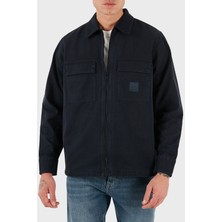 Boss Pamuklu Regular Fit Fermuarlı Kot Gömlek Erkek Gömlek 50530853 404