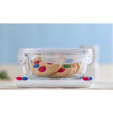 L Av Fresco Kare Kilitli Cam Saklama Kabı 2'li Set 720 cc