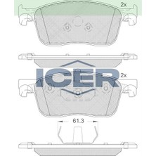 Fren Balata On Cıtroen Jumpy 1.6 Bluehdı 2016-/PEUGEOT Expert 1.6 Bluehdı 2016-/TOYOTA Proace (Mpy_) 1.6 D 2016- / Toyota Proace (Mpy_) 2.0 D 2016- 1613260780