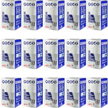 Noas 15 Adet 9W LED Ampul 6500K Beyaz Işık E27 Duy - 810 Lümen YL95-9011
