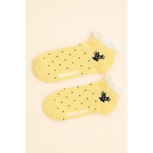 Katia & Bony Çocuk  Puantiyeli Step Çorap Sarı
