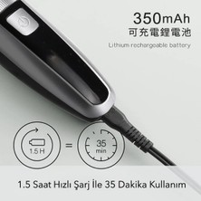 ForWhat Büro Ev Ofis Kişisel Bakımı Için Şarjlı Ayarlanır Başlıklı Saç Sakal Traş Makinesi