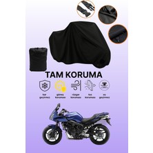 Dokaca Siyah Yamaha Fz6 Fazer Uyumlu Motor Branda, Koruyucu Örtü, Motosiklet Brandası