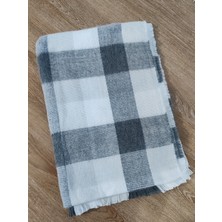 Cadde Dükkanı Omuz ve Boyun Şalı Zara Şal Ekru Gri