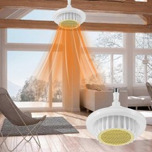 Istıcılı, Kumandalı, 3 Işık Modlu LED Ampul Isıtıcı LED Avize Ortam Isıtan 36 Watt 3900 Lümen Ampul