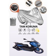 Dokaca Gri Arka Çanta Uyumlu Arora Max Pro Uyumlu Motor Brandası, Koruyucu Örtü