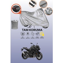 Dokaca Gri Arka Çanta Uyumlu Yamaha Mt-10 Sp Uyumlu Motor Brandası, Koruyucu Örtü