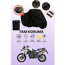 Dokaca Siyah Arka Çanta Uyumlu Bmw F 800 Gs Uyumlu Motosiklet Brandası, Koruyucu Örtü