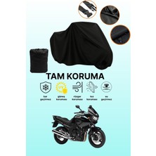 Dokaca Siyah Yamaha Tdm 900 Uyumlu Motor Branda, Koruyucu Örtü, Motosiklet Brandası