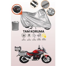 Dokaca Gri Arka Çanta Uyumlu Rks TRV242 Uyumlu Motor Brandası, Koruyucu Örtü