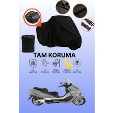 Dokaca Siyah Arka Çanta Uyumlu Cfmoto Jet Max Uyumlu Motosiklet Brandası, Koruyucu Örtü