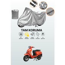 Dokaca Gri Apachi True 50 Uyumlu Motosiklet Brandası, Koruyucu Örtü, Motor Branda