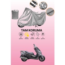 Dokaca Gri Benelli Zafferano Uyumlu Motosiklet Brandası, Koruyucu Örtü, Motor Branda