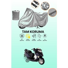 Dokaca Gri Kymco Grand Dink 150 Uyumlu Motosiklet Brandası, Koruyucu Örtü, Motor Branda