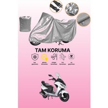 Dokaca Gri Sym Joyride S 200I Abs Uyumlu Motosiklet Brandası, Koruyucu Örtü, Motor Branda