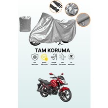 Dokaca Gri Hero Ignitor 125 Uyumlu Motosiklet Brandası, Koruyucu Örtü, Motor Branda