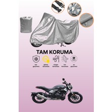 Dokaca Gri Voge 500 Ac Uyumlu Motosiklet Brandası, Koruyucu Örtü, Motor Branda
