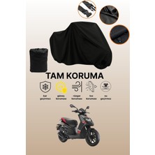 Dokaca Siyah Aprilia Sr 125 Uyumlu Motor Branda, Koruyucu Örtü, Motosiklet Brandası
