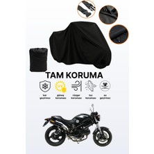 Dokaca Siyah Ducati Monster 695 Uyumlu Motor Branda, Koruyucu Örtü, Motosiklet Brandası