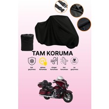Dokaca Siyah Harley-Davidson Cvo Ultra Limited Uyumlu Motor Branda, Koruyucu Örtü, Motosiklet Brandası