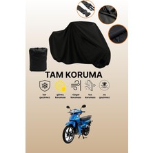 Dokaca Siyah Mondial 100 Sfc Snappy Xi Uyumlu Motor Branda, Koruyucu Örtü, Motosiklet Brandası