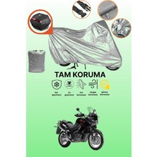 Dokaca Gri Arka Çanta Uyumlu Aprilia Caponord 1000 Etv Uyumlu Motor Brandası, Koruyucu Örtü