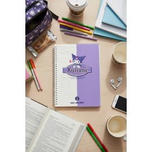 Miniso Sanrio Lisanslı Kuromi  Retro Koleksiyonu B5 Pp Tel Ciltli Kitap (80 Sayfa)