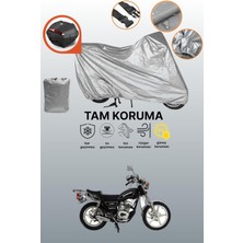 Dokaca Gri Arka Çanta Uyumlu Mondial 125 Kt Uyumlu Motor Brandası, Koruyucu Örtü