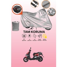 Dokaca Gri Arka Çanta Uyumlu Mondial 125 Skuty Uyumlu Motor Brandası, Koruyucu Örtü