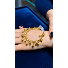 Kuyumcu Nurettin 14 gr (Gram) El Işlemeli Kişniş Kunye 22(916) Ayar Altın