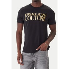 Versace Erkek Maglietta T-Shırt Serıgrafıche T-Shirt - Siyah