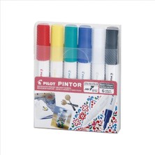 Pilot Pılot Pintor (Ef) Yuvarlak Uç 6 Renk Basıc Set