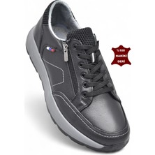 Ispartalılar 1751 Tam Ortopedik Taban Hakiki Deri Erkek Ayakkabı Fermuarlı Erkek Ayakkabı