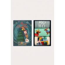 Katia & Bony Çocuk 3'lü Yılbaşı Temalı Kutulu Soket Çorap