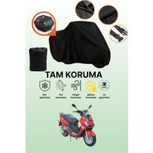 Dokaca Siyah Arka Çanta Uyumlu Asya As 150 T 5A Uyumlu Motosiklet Brandası, Koruyucu Örtü