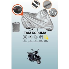 Dokaca Gri Arka Çanta Uyumlu Altai Carrier 125 Uyumlu Motor Brandası, Koruyucu Örtü